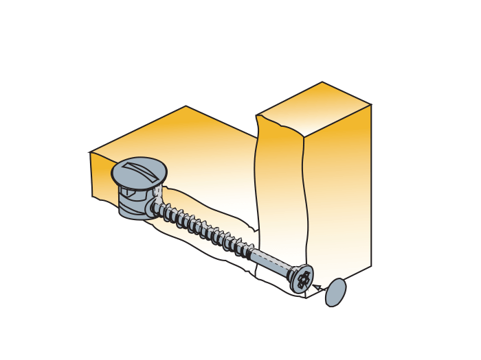 Tornillo para unión entre muebles - Citterio Cucine